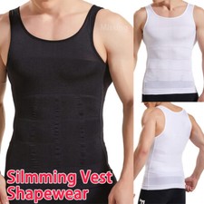 Fajas Para Hombres Faja Reductora De Hombre Men Abdomen Control Vest Body Shaper