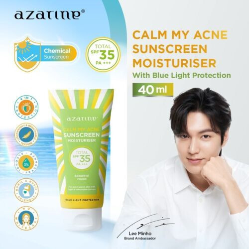 Azarine Calm My Acne Sunscreen Moisturiser SPF35 PA+++ 40g