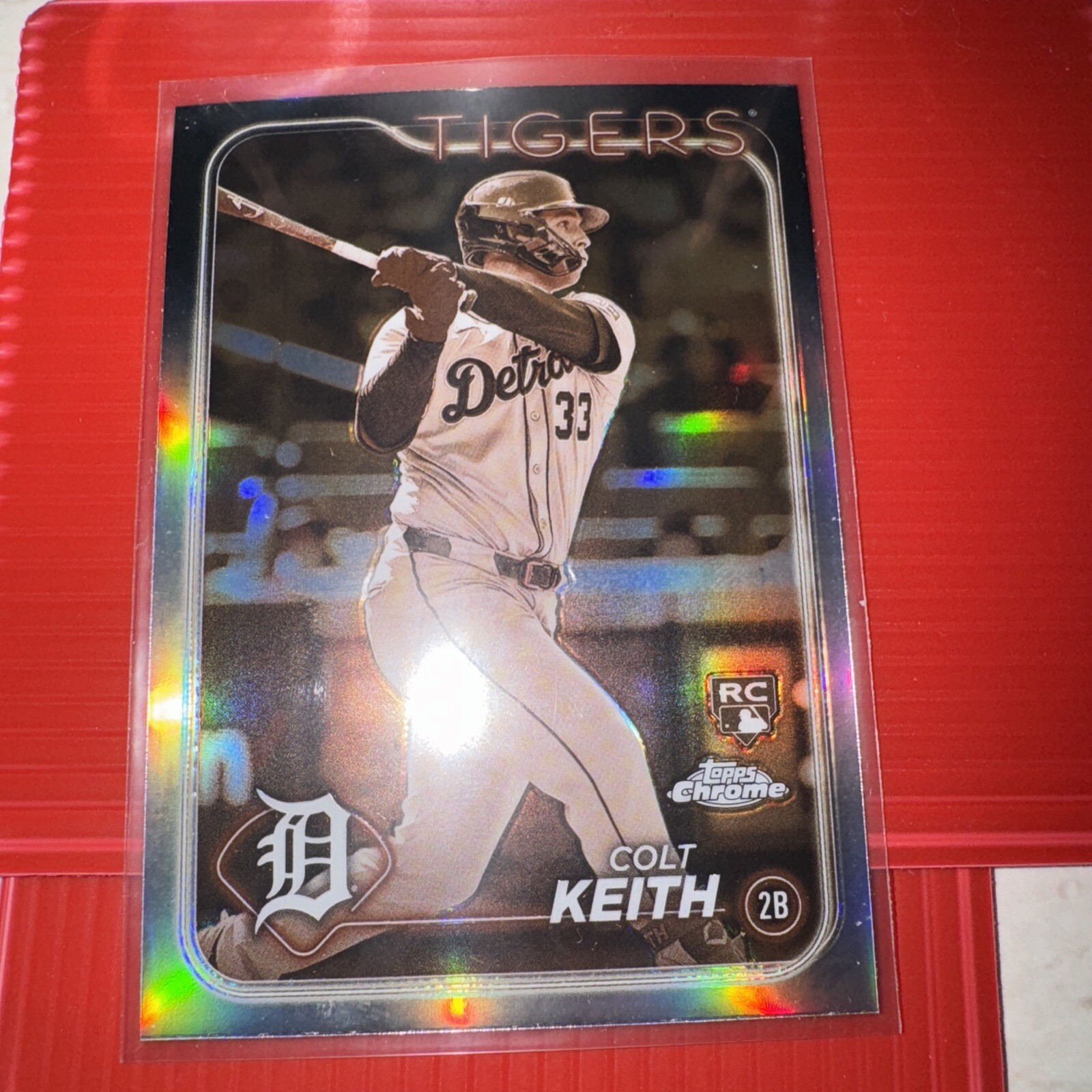 🔥🔥Colt Keith 2024 Topps Chrome Sepia Refractor Rookie #2 Tigers🔥🔥