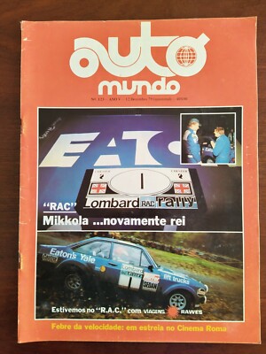 AUTO MUNDO 1979 RAC RALLYE POP CROSS DEALER TEM VAUXHALL CITROËN VISA MILLBROOK