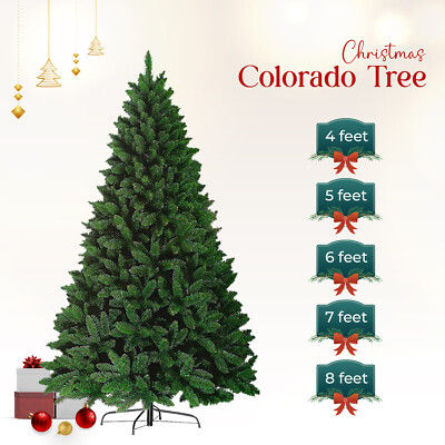 Große Colorado Kiefer künstliche Weihnachtsbaumspitzen Metallständer Weihnachten stapelbar