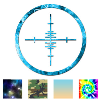 Crosshairs Target - Vinyl Decal Sticker - Multiple Patterns & Sizes - ebn182