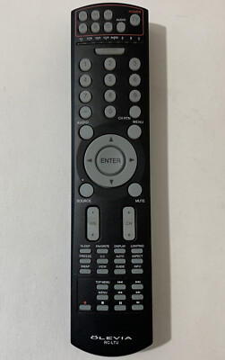 Genuine Olevia RC-LTU OEM Remote Original TV Controller Black