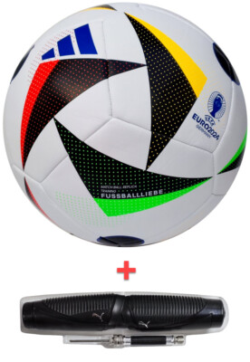 Adidas Fussballliebe Training EM 2024 Deutschland Fußball Ball + Puma Ballpumpe