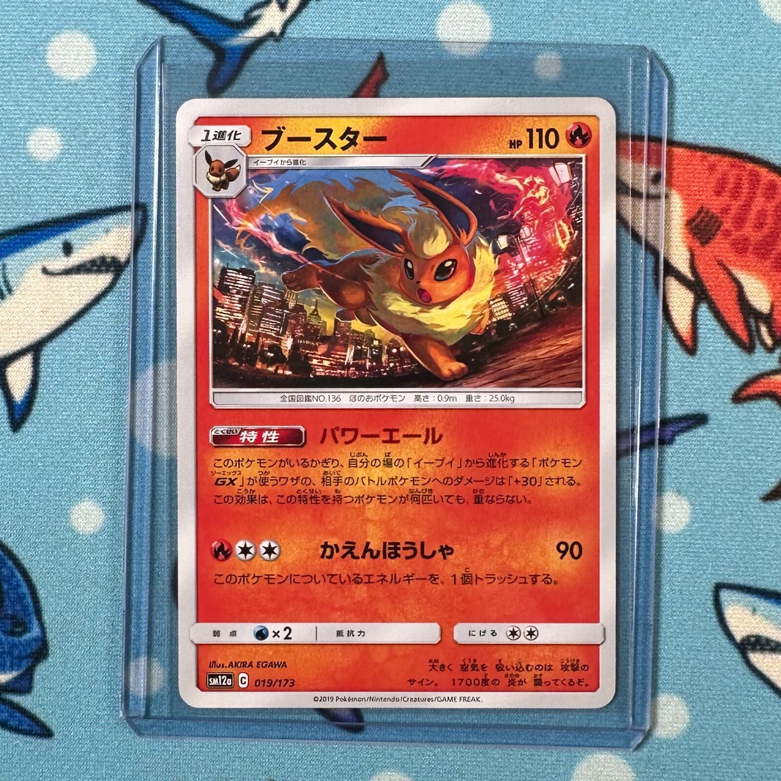 Flareon 019/173 Pokemon Tag Team GX: Tag All Stars sm12a - Japanese