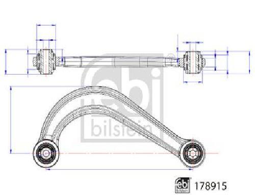 Original Febi Bilstein Control Arm Suspension 178915 for Mazda