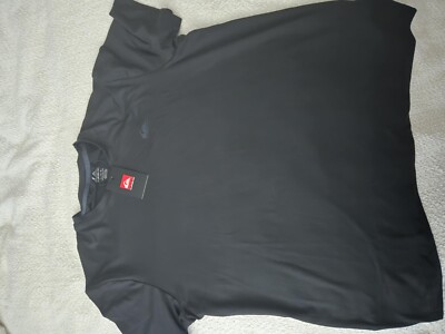 QUICKSILVER DRYFLIGHT MOISTURE WICKING COOLING BLACK T Shirt MEDIUM