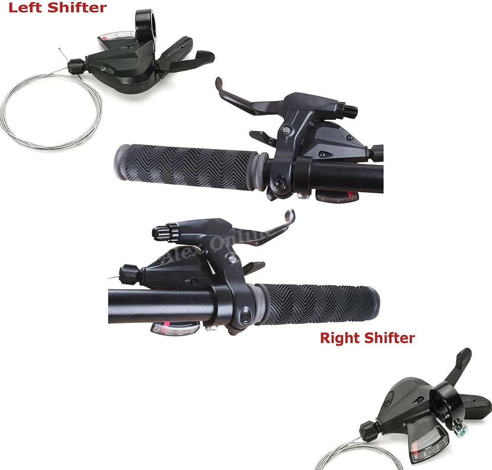 Shimano SL-M310 3/8 3x8 24 Speed Trigger Shifter Dual Lever Shifters Set for MTB - Image 2 of 4