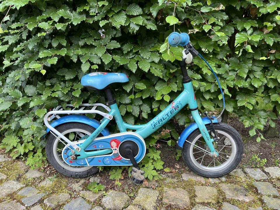 Kinderfahrrad 12 zoll, Mermaid türkis, Falter (wie Puky)