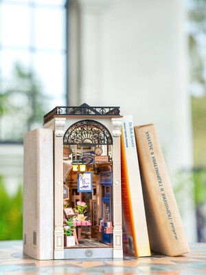 Rolife DIY Puppenhaus Buch Nook Arcade Dating 3D Holz Puzzle Booknook Geschenk