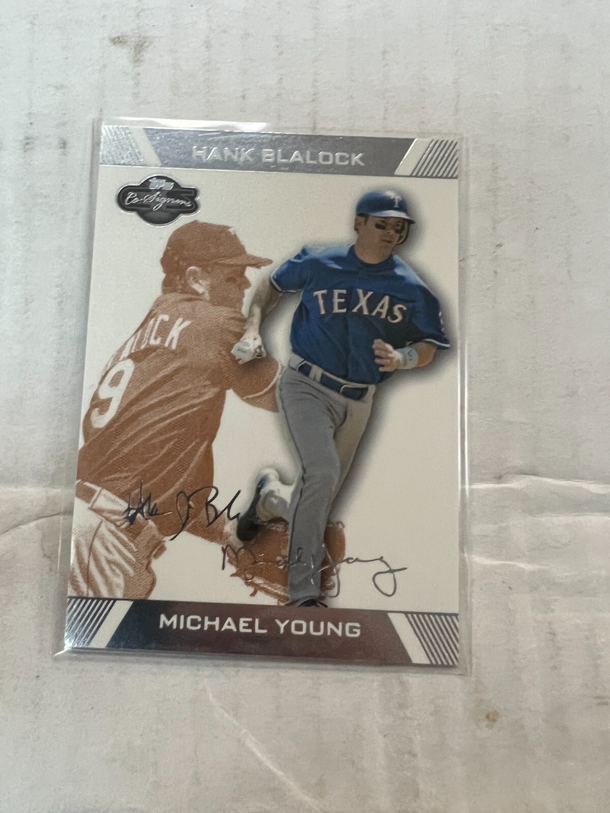 Michael Young 2007 Topps Co-Signers Silver #45 #107/275 NrMt