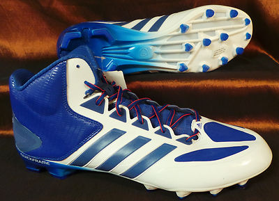 New ADIDAS FOOTBALL CLEATS - AS SMU CrazyQuick M Size: 16 Men's White/Blue
