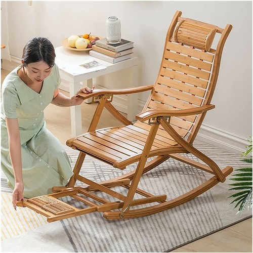 Wooden/ Velvet Chairs Rocking Chair Lounger Girls Vanity Stool Dining Chair Seat - Picture 67 of 75