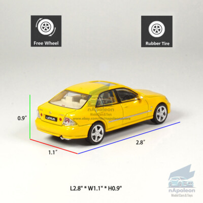1/64 Lexus IS300 Model Car Alloy Diecast Toy Vehicle Collection