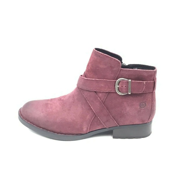 born burgundy booties