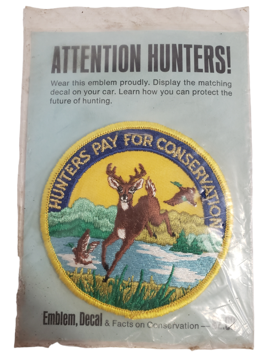 Hunters Pay For Conservation Patch & Decal Sticker, Original 