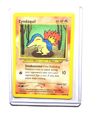 CYNDAQUIL - 61/105 - Neo Destiny - Common - Pokemon Card - NM | eBay CYNDAQUIL - 61/105 - Neo Destiny - Common - Pokemon Card - NM | eBay