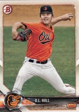 (50) 2018 Bowman D.L. HALL Rookie Card LOT #BP107 Orioles QTY Avail