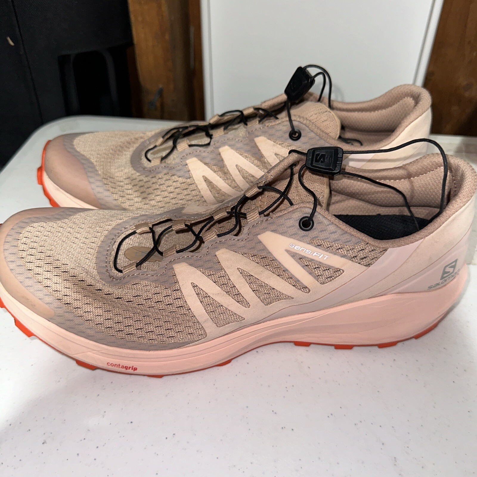 Salomon Sense Ride 4 Scirocco Peachy Keen Sneakers da Trail Running Donna Taglia 10