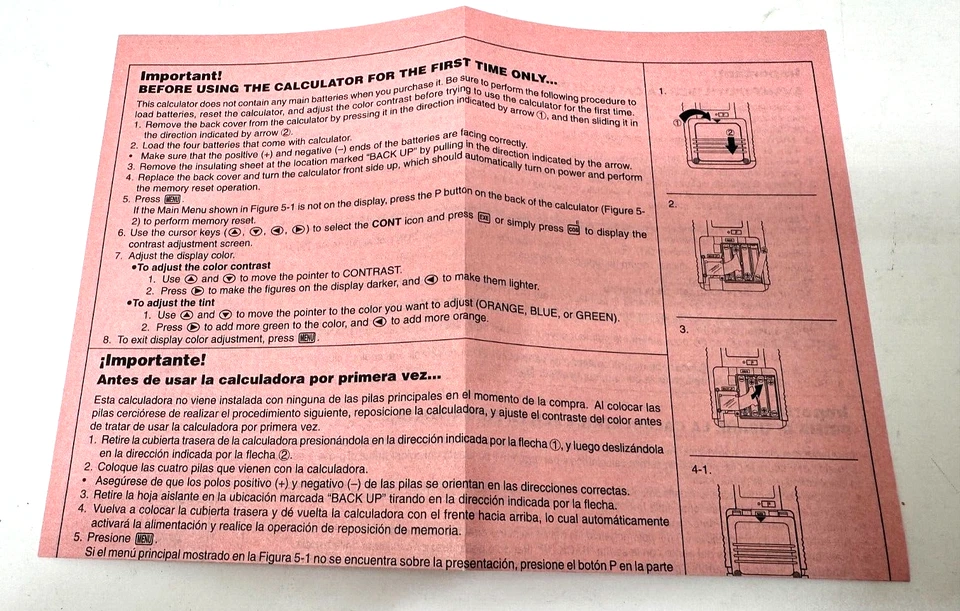 CASIO CFX9850GB Plus CFX9950GB Plus Manuals Guides Registration Papers Set  - VG - Image 4 of 4