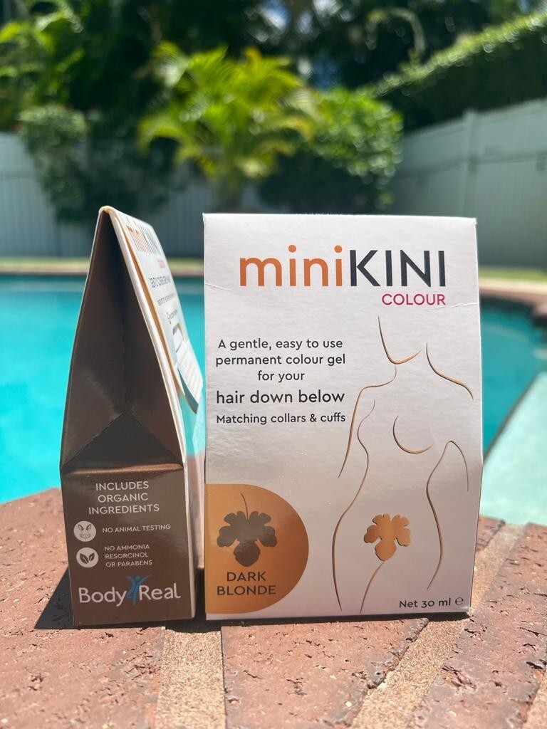 MiniKINI Color Instant Cover Gray Pubic Hair Dye Ammonia Free Vegan