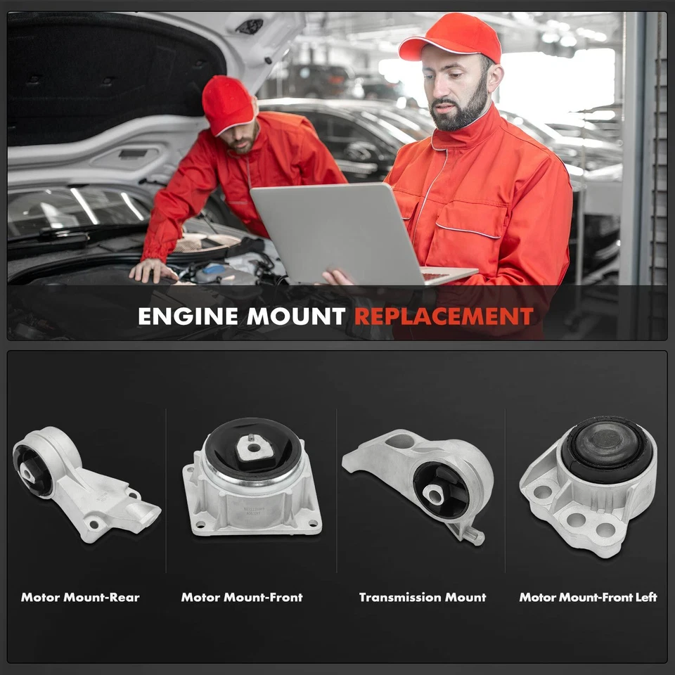 4x Montaje de motor y transmisión para Saturn L100 2001-2002 L200 2001-2003 Foto 2 de 4