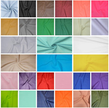 60" Wide Premium Cotton Blend Broadcloth Fabric by The Yard