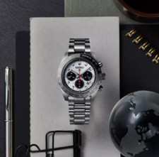 Seiko SSC911 Prospex Speedtimer Solar Chronograph 41.4mm Silver Dial Men's Watch 5