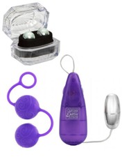Kit palline vaginali set per massaggio pavimento pelvico ovetto vibrante donna