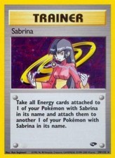 Gym Challenge Sabrina - 20/132 - Holo Rare - Unlimited Edition x1 Light Play Pok on eBay