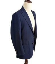 Suitsupply Washington Peak Lapel Extra Slim Navy blazer Suit Size EUR 50R US 40R