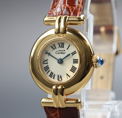 Cartier Must Colisee Vermeil - 0***** 5***** Dark Brown Women\'s Wrist Watch wts-vintage-1980s-cartier-must  main image 2