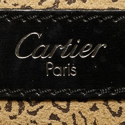 Cartier Panthere Black Leather Box Bag | eBay