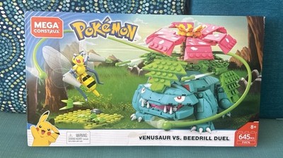 Mega Construx Pokémon Venusaur vs. Beedrill Duel Building Set 645 Pieces Read