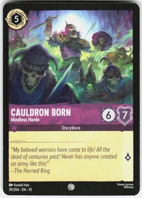 Cauldron Born Mindless Horde 39/204 Whispers in the Well Disney Lorcana
