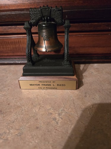Liberty Bell Replica Presented By Mayor Frank L. Rizzo Of The City Of...