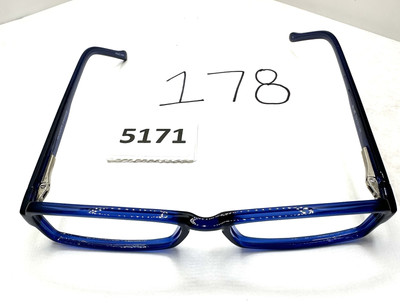 Modern Optical Answer Blue Rectangle Eyeglasses Frames 52-15-140