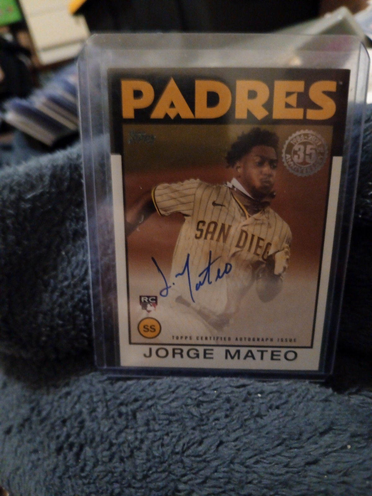 2021 topps  jorge mateo auto Variation