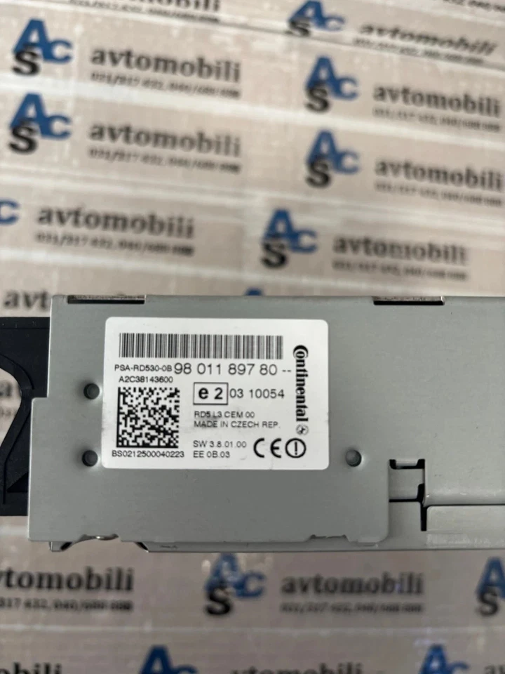 9801189780 Citroen C4 CD Player Modul Radio Autoradio - Bild 3 von 3