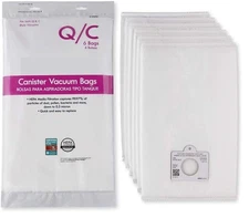 6 Style Q/C 53292 Hepa Filtration Bags. Compatible with Kenmore Elite, Intuit...
