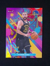 2025-26 Topps Finest Stephen Curry #74 Common Oil Spill Refractor