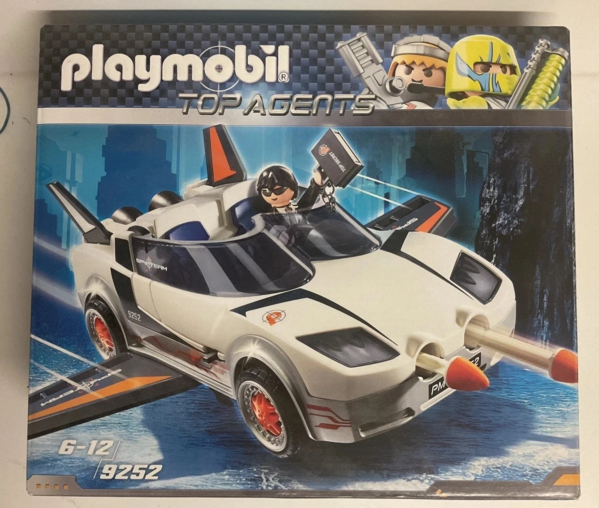 Playmobil 9252 Top Agents Secret Agent und Racer mit OVP - Sehr Guter Zustand