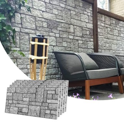 3D Wall Panels Faux Brick - Cladding, Grey Stone Look Wall Paneling, Styrofoa...