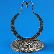 Rare Large Sterling Silver S. Kirk & Son Repousse 4 1/8" Watch Holder 925/1000