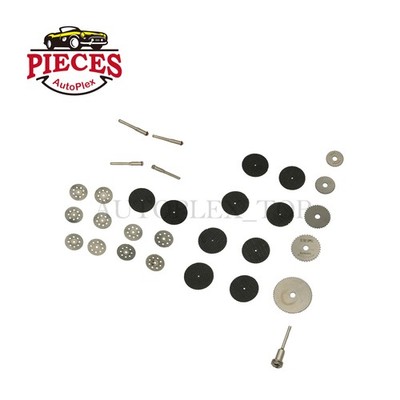 30PCS For Dremel Rotary Tool Cutting Wheel Set Drill w/ 1/8'' Mandrel Accessories