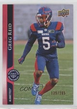 2021 Upper Deck CFL Red 135/165 Greg Reid #90 0en0