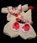 Vintage 1985 Cabbage Patch Circus Kids Cuddly Crinkles 4pc. outfit
