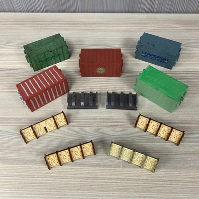 MDF TERRAIN BUNDLE CONTAINERS AND BARRIERS SCI-FI HISTORICAL WARGAMING SCENERY