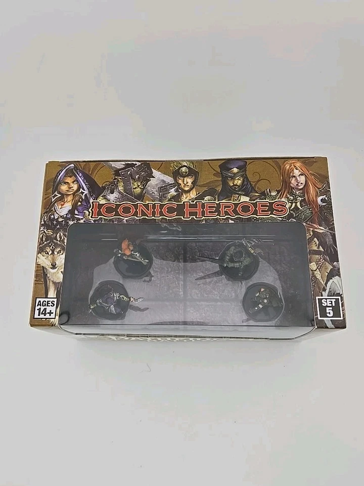 WizKids Pathfinder Battles Iconic Heroes Set 5 NEW Miniatures D&D Paizo W Cards - Image 3 of 4