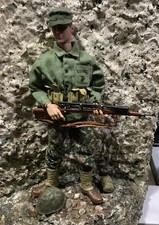 /6 Segunda Guerra Mundial BBi/Dragon USMC Marine Sniper con mira telescópica 1943